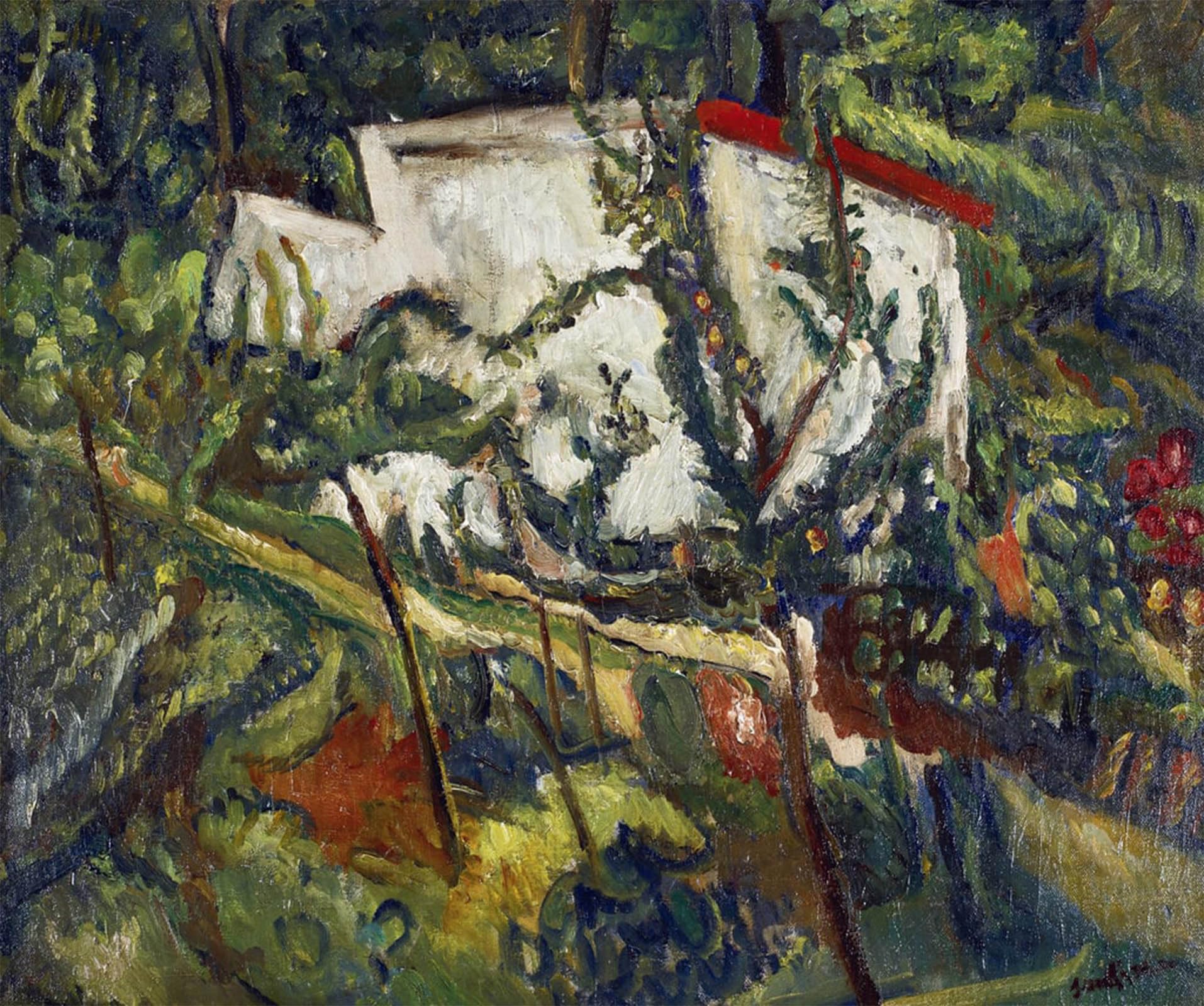 SERENDIPITP Aesthetic Poster Photo Wall Print Retro Picture House of Clamart Painting by Chaim Soutine Modern Wall Artwork for Home Decor 60x90cm