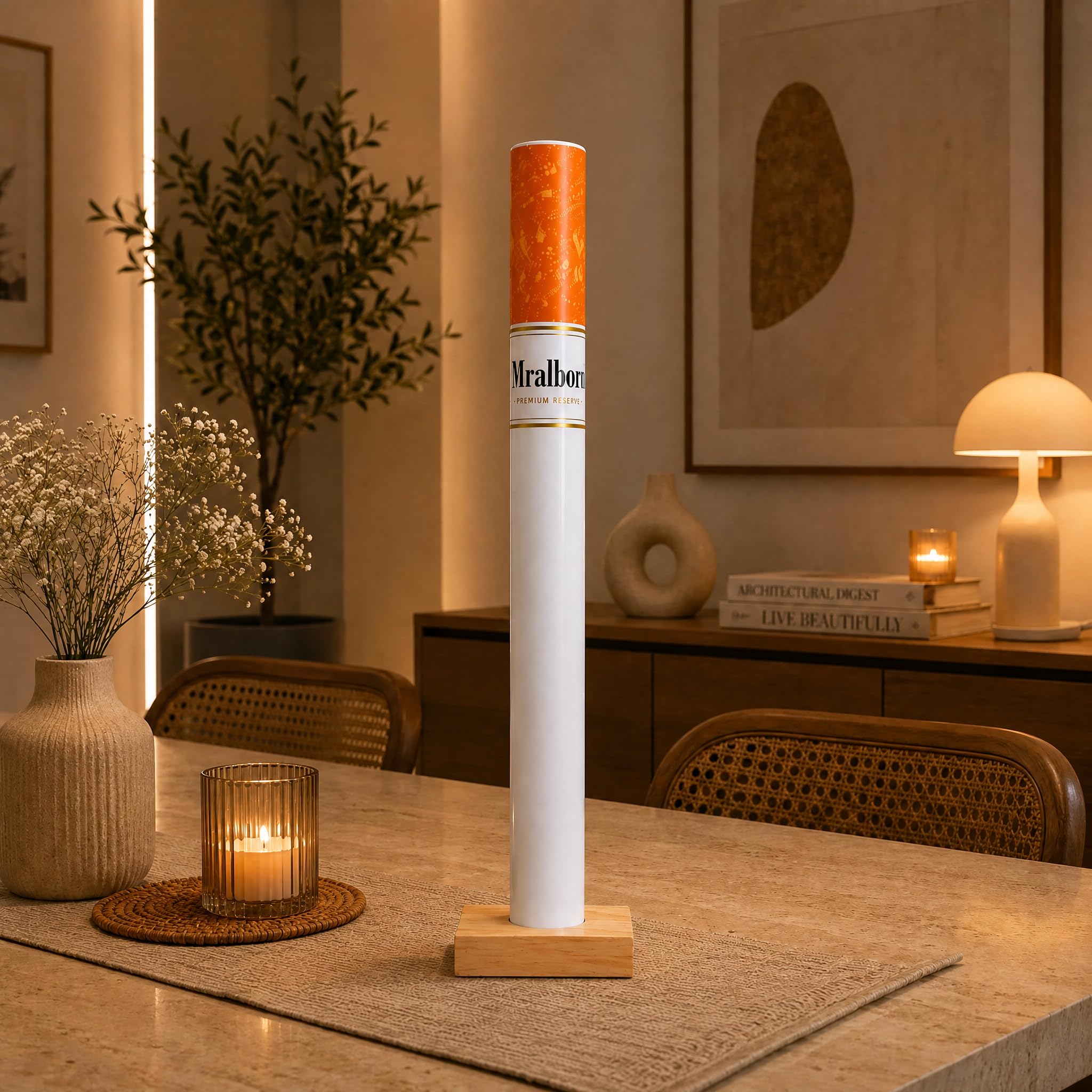 Auslese® LED Floor Lamp, Acrylic, 3 Color Modes, Minimalist Cylindrical Standing Light for Living Room, Bedroom & Office (35CM)-image-39