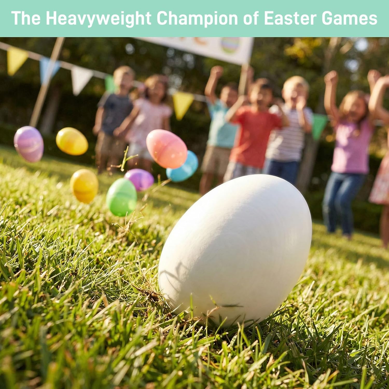 48 PCS Wooden Eggs for Crafts with 2 Trays, 24 White & 24 Unfinished Wood Eggs for Nesting Boxes, Montessori Sensory Play Food for Kitchen Painting & Easter Egg Decorating