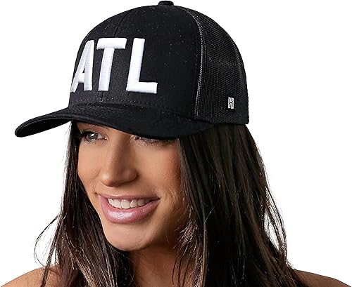 Miniatura 4 de HAKA City & State Trucker - Sombrero de béisbol ajustable para hombres y mujeres, sombrero de béisbol ajustable con malla, ajuste cómodo