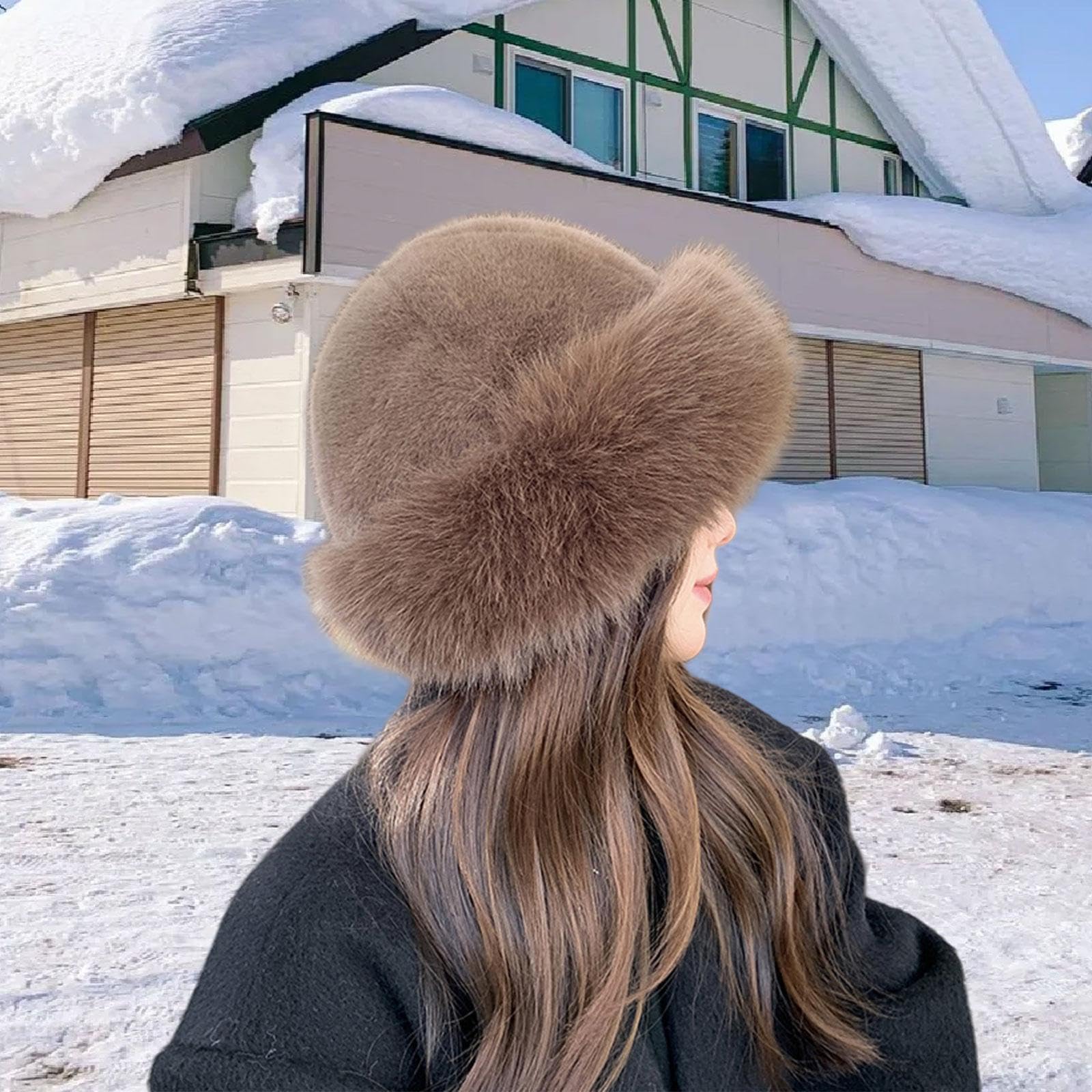 Gorro de Invierno para Mujer, Gorro Ruso para Deportes de Nieve