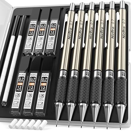 NICPRO Mechanical Pencil Set 0.7mm