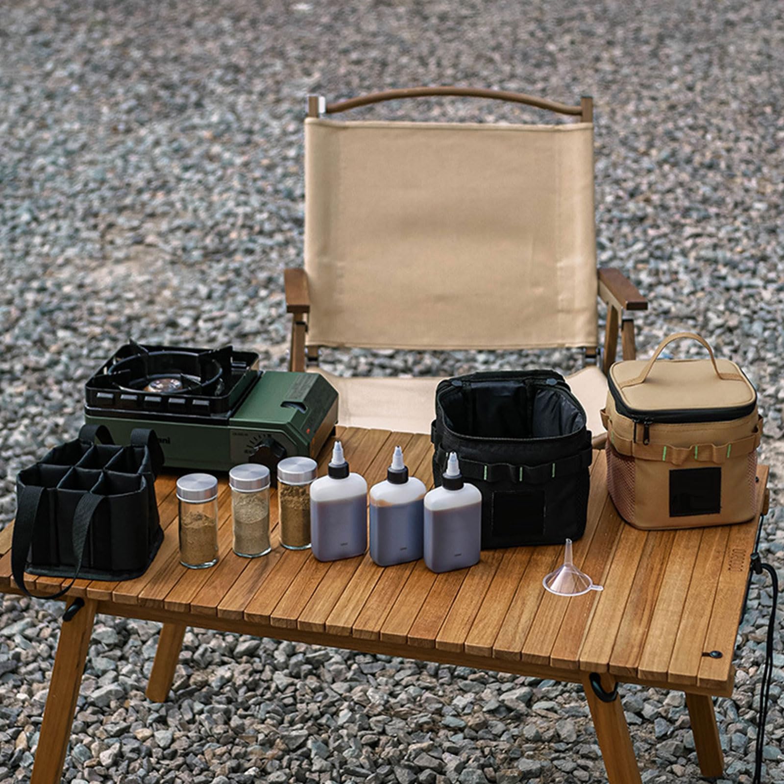 Juego de frascos de condimentos para condimentos al aire libre, camping, picnic, pesca, barbacoas