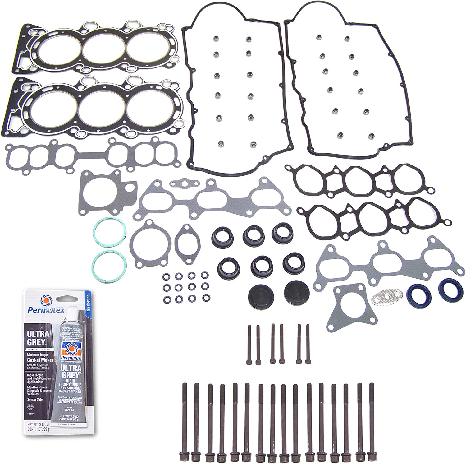CPWK297 Head Gasket Set Bolt Kit Fits: 92-95 Honda Passport Isuzu Rodeo 3.2L SOHC 24v 6VD1