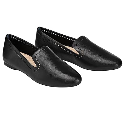 Birdies Starling Leather Laser Cut Flat Women