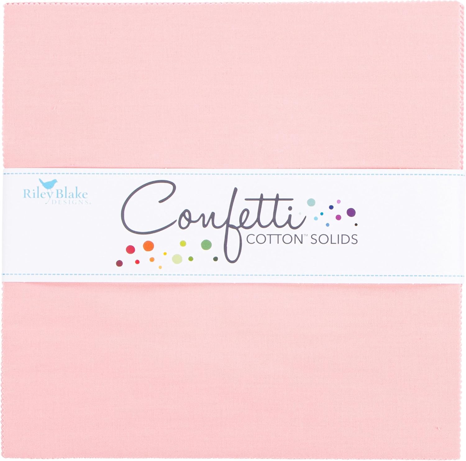 Confetti Cotton Solids Pretty in Pink 42 10-inch Squares Layer Cake Riley Blake 10-120-PRETTYPINK-42
