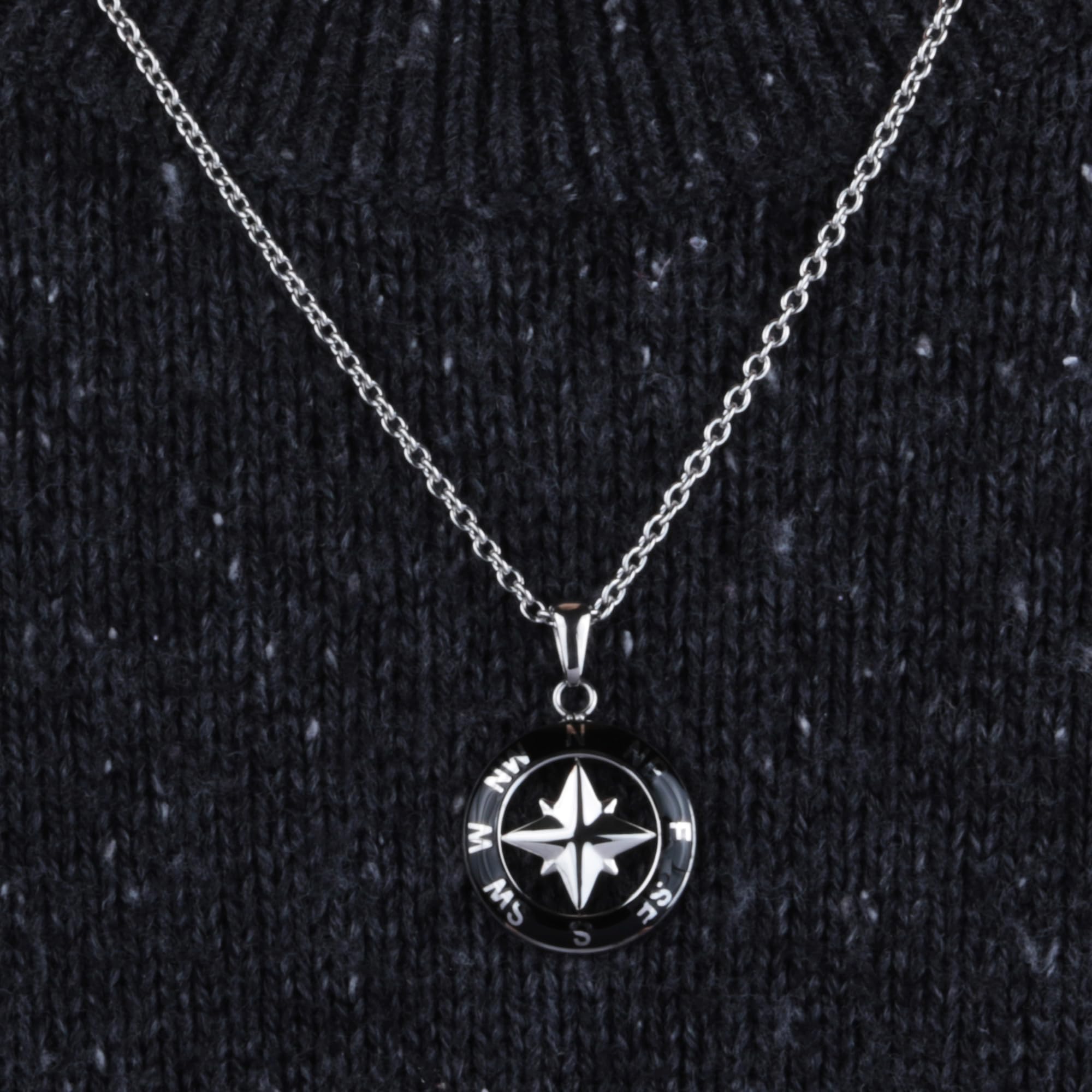 Sector No Limits Collana da uomo, Collezione MARINE Sector Jewels, lunghezza 50 cm, in acciaio, pvd nero - SADQ02