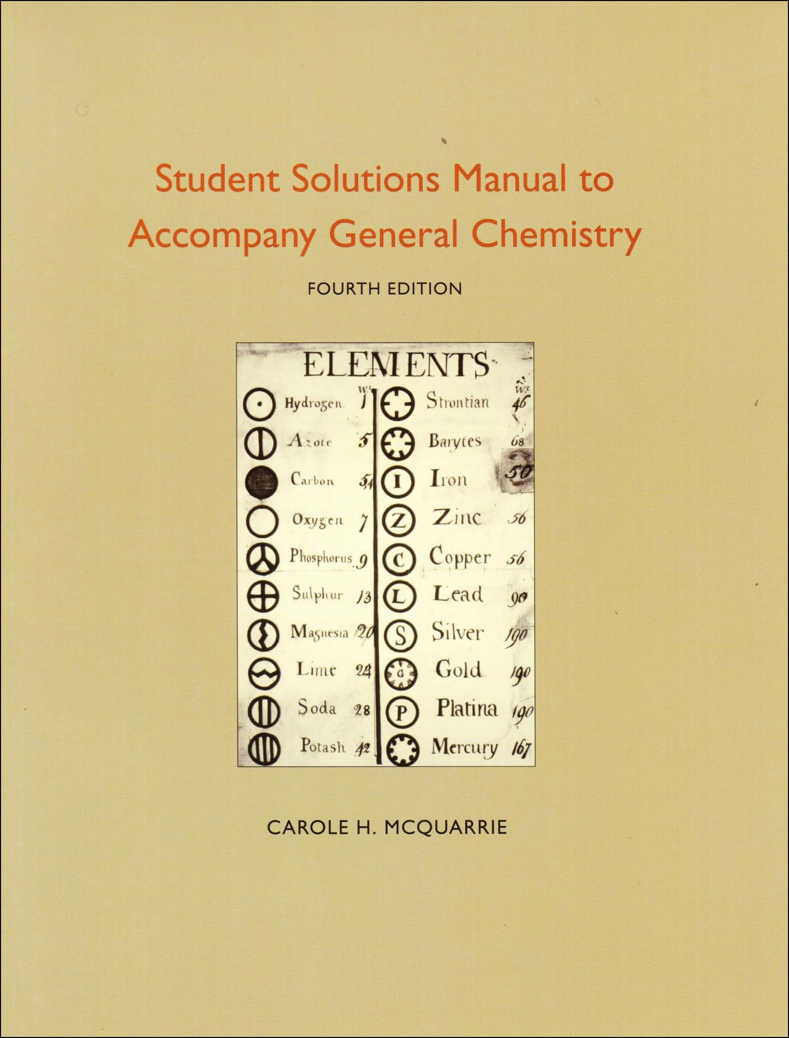 Student Solutions Manual to Accompany General Chemistry