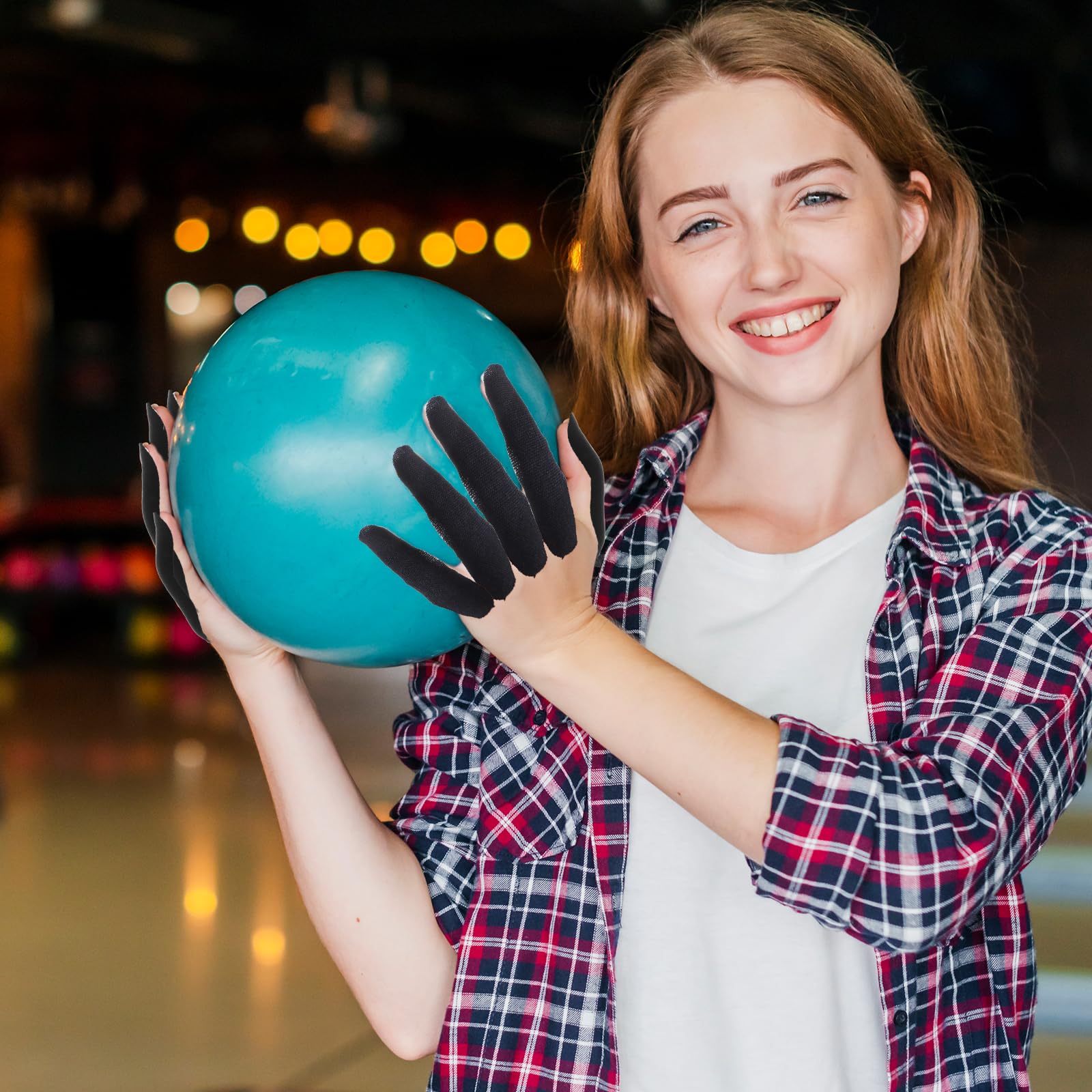 WY LIGHTING LEVEL Bande De Pouce De Bowling, Paquet De 100 Bandes De Doigt De Bowling Bande De Bowling Respirante pour Quilleurs Accessoires De Bowling pour Hommes Et Femmes