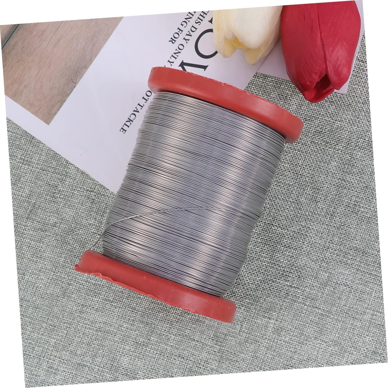 Kisangel 500G Stainless Steel Wire for Beekeeping Hive Frames Durable Tool for Honeycomb Construction and Wax Foundation Attachment