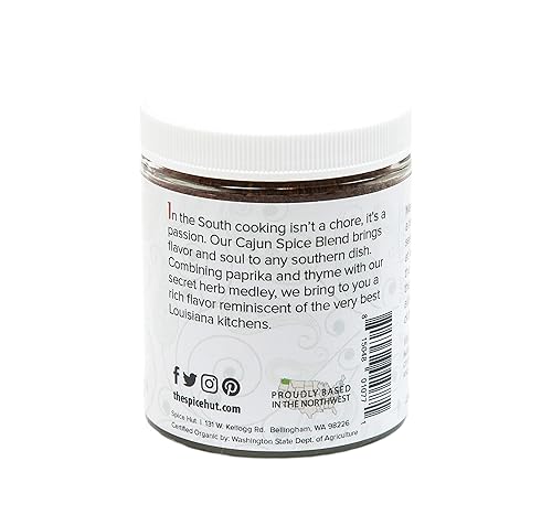 Miniatura 6 de Spice Hut - Mezcla de condimentos cajún orgánica con sal, mezcla de especias de Louisiana para cocinar sabrosos alimentos del alma sureña, pavo,