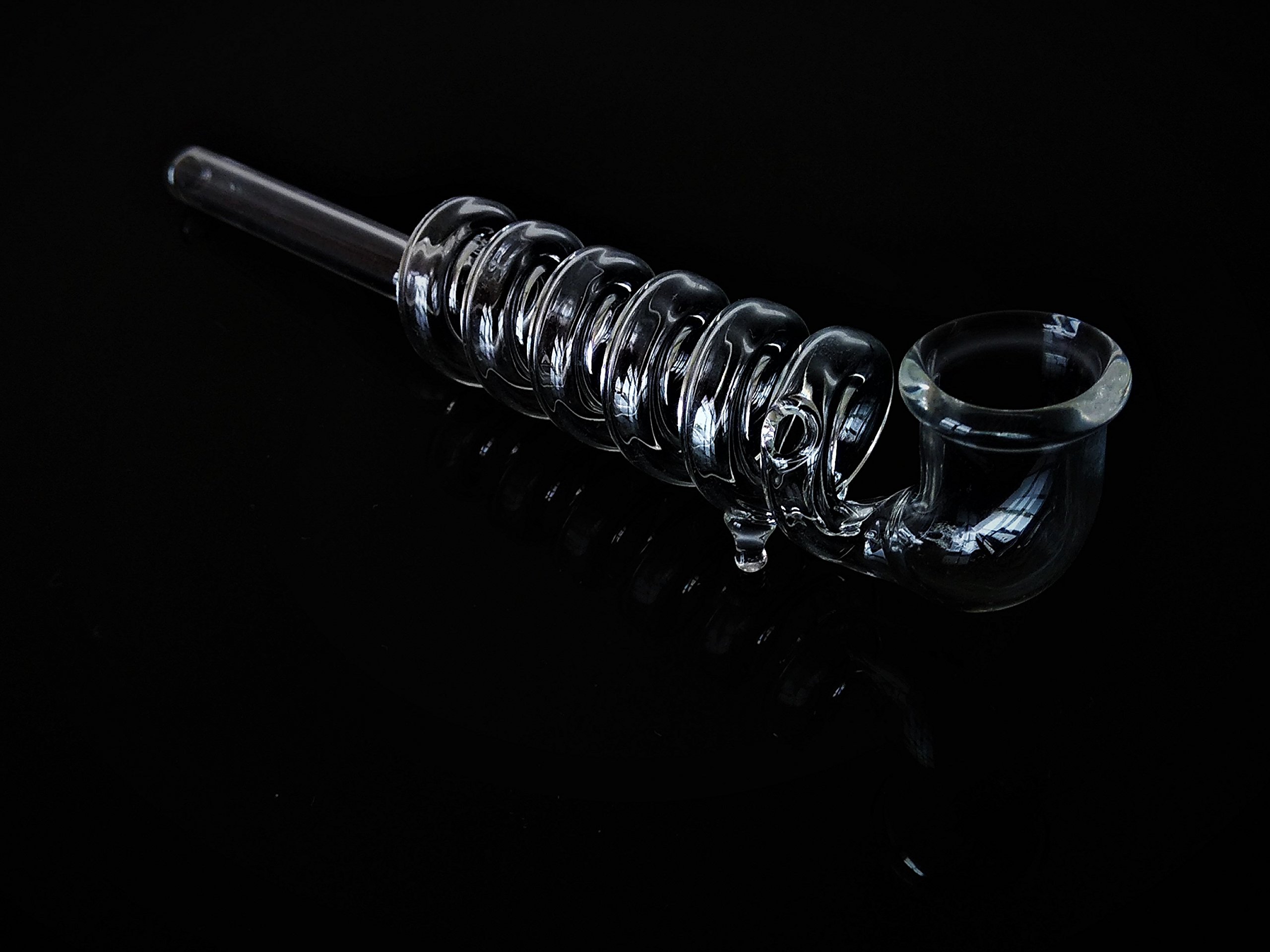 OutonTrip 6" Glass Smoking Pipe - Transparent -4