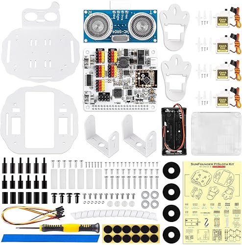 Miniatura 8 de SunFounder PiSloth - Kit de robot programable AI para Raspberry Pi, baile, evitación de obstáculos, seguimiento de objetos, TTS, efectos de sonido,