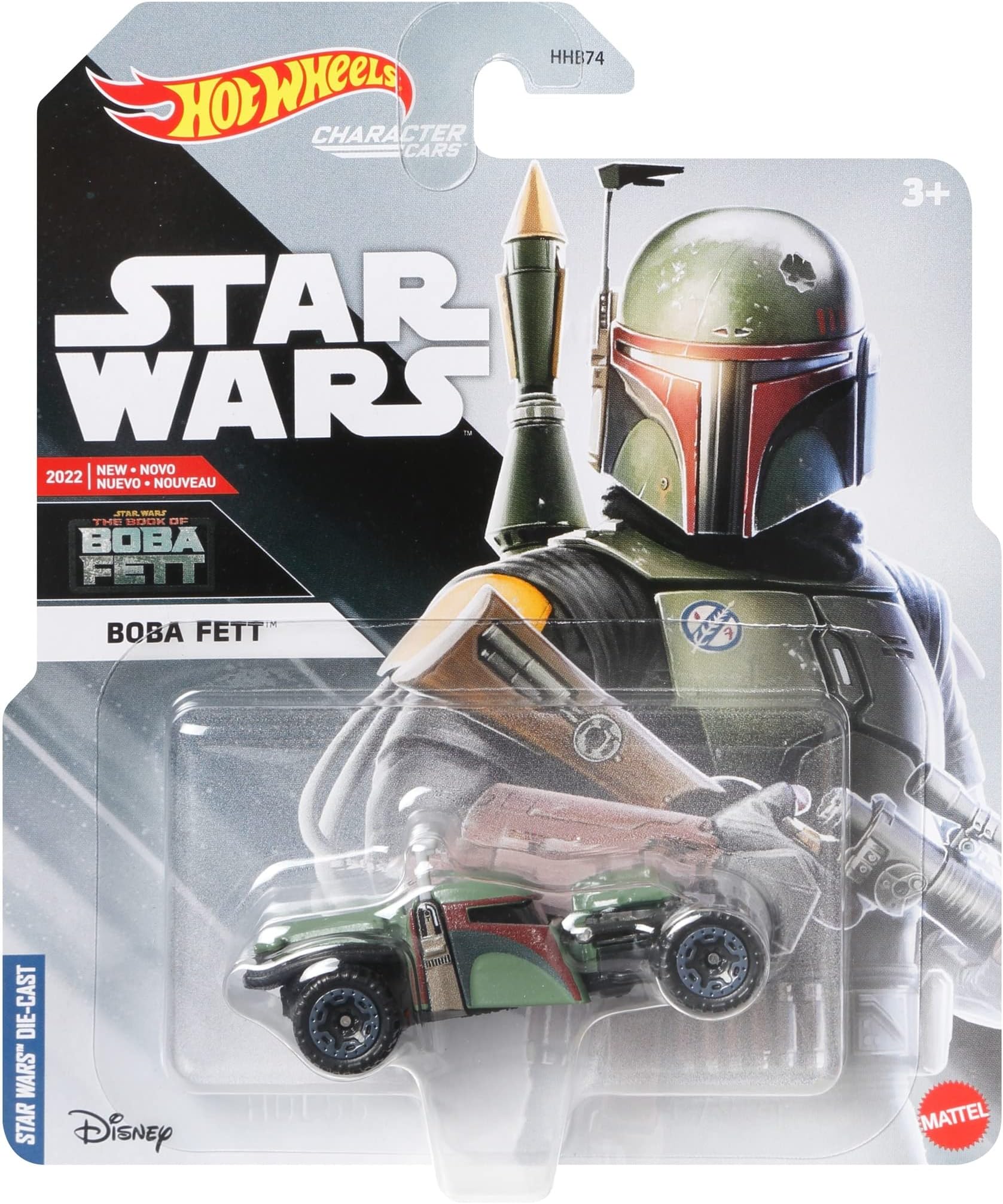 Star Wars Hot Wheels Character Cars Boba Fett Diecast Car