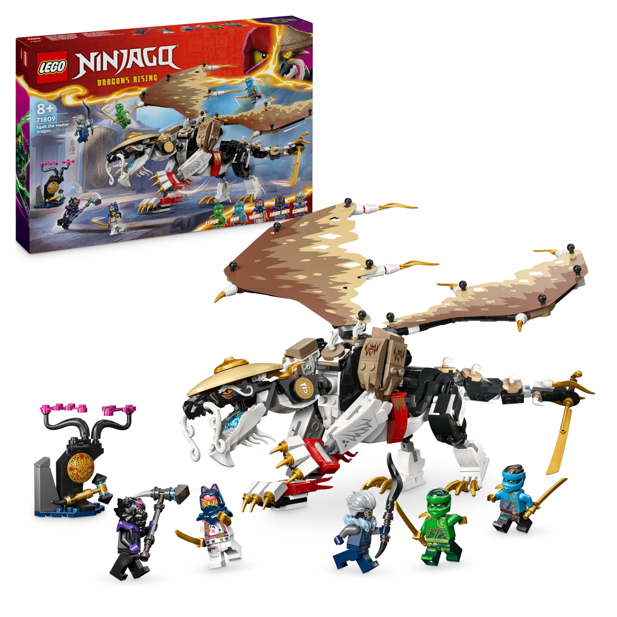 LEGO Ninjago Dragón Maestro Egalt: Batallas Épicas para Niños