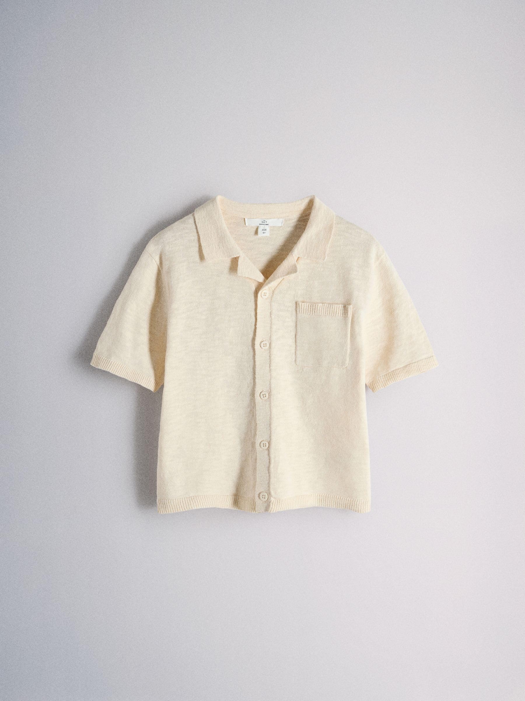 THE SET Ragazzo Confezione da 2 Cardigan in Cotone Fiammato con Bottoni