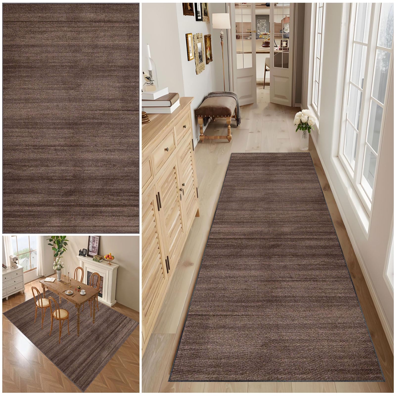 Carpet Runners for Hallway 80 x 150 cm Non Slip Washable Kitchen Rugs Hall Runners Absorbent Area Rugs Door Mats Runner Rug for Entryway Runner Rugs for Hallway Narrow Rugs for Hallway Laundry