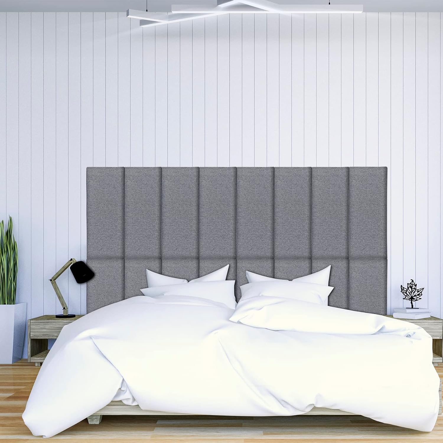 Neorexon Upholstered Wall Mounted Headboard, Soundproof