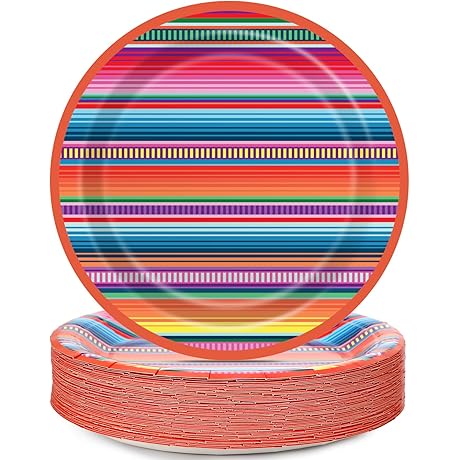 Authentically Mexican Fiesta Paper Plates: A Spirited Addition to Your Celebration