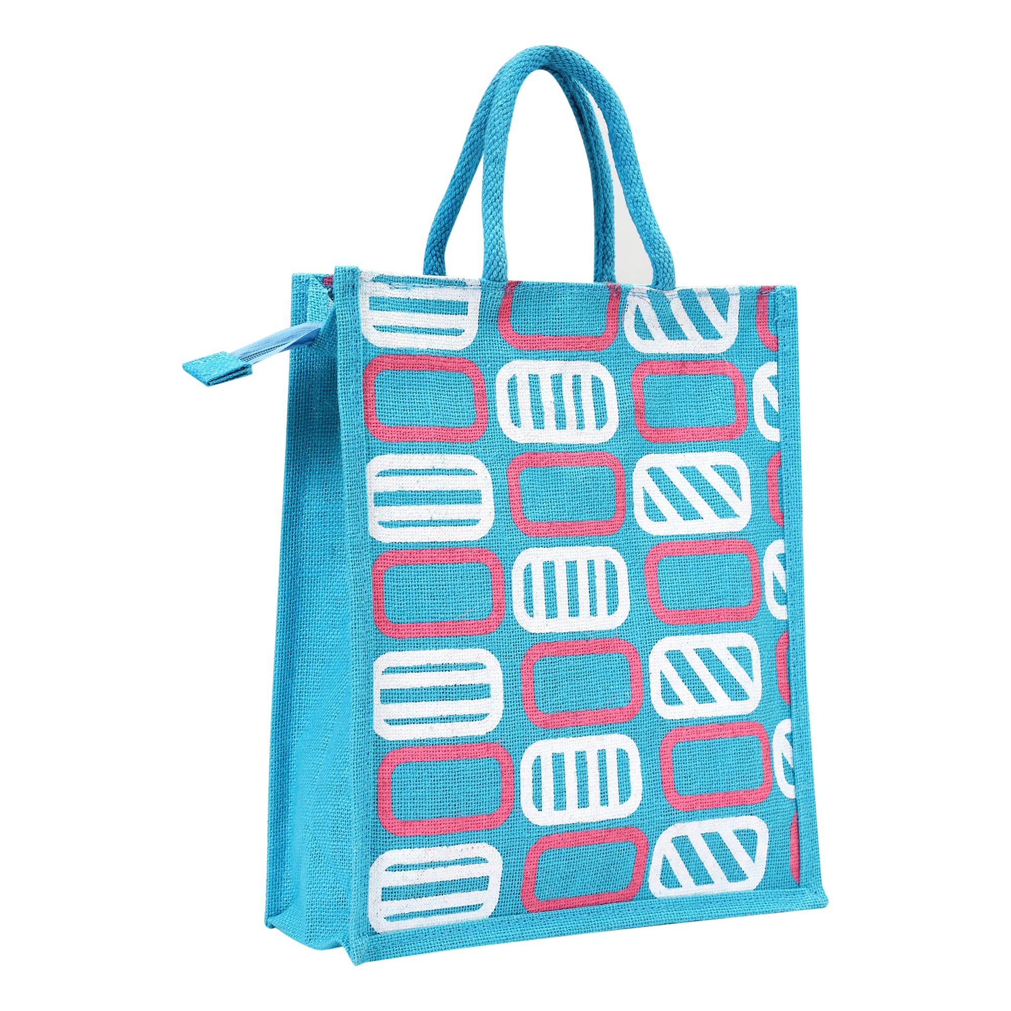 ASIAN Eco-Friendly Jute Bag-Reusable Tiffin Shopping Grocery Multipurpose Hand Bag with Zip & Handle for Men and Women (Pack of 1) (Medium, Multicolor) (B0BDVHWK16) Amazon Price History, Amazon Price Tracker