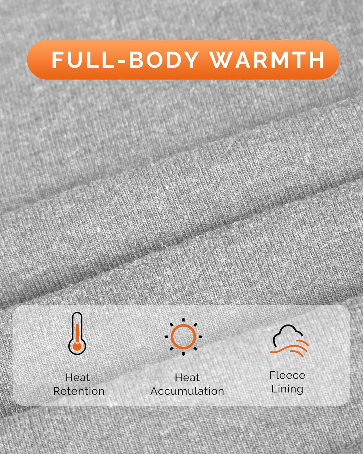 SAVIOR HEAT Heated Underwear for Men - 7.4V 3000mAh Rechargeable Heated Thermal Underwear Set Electric Long Johns Work 13H