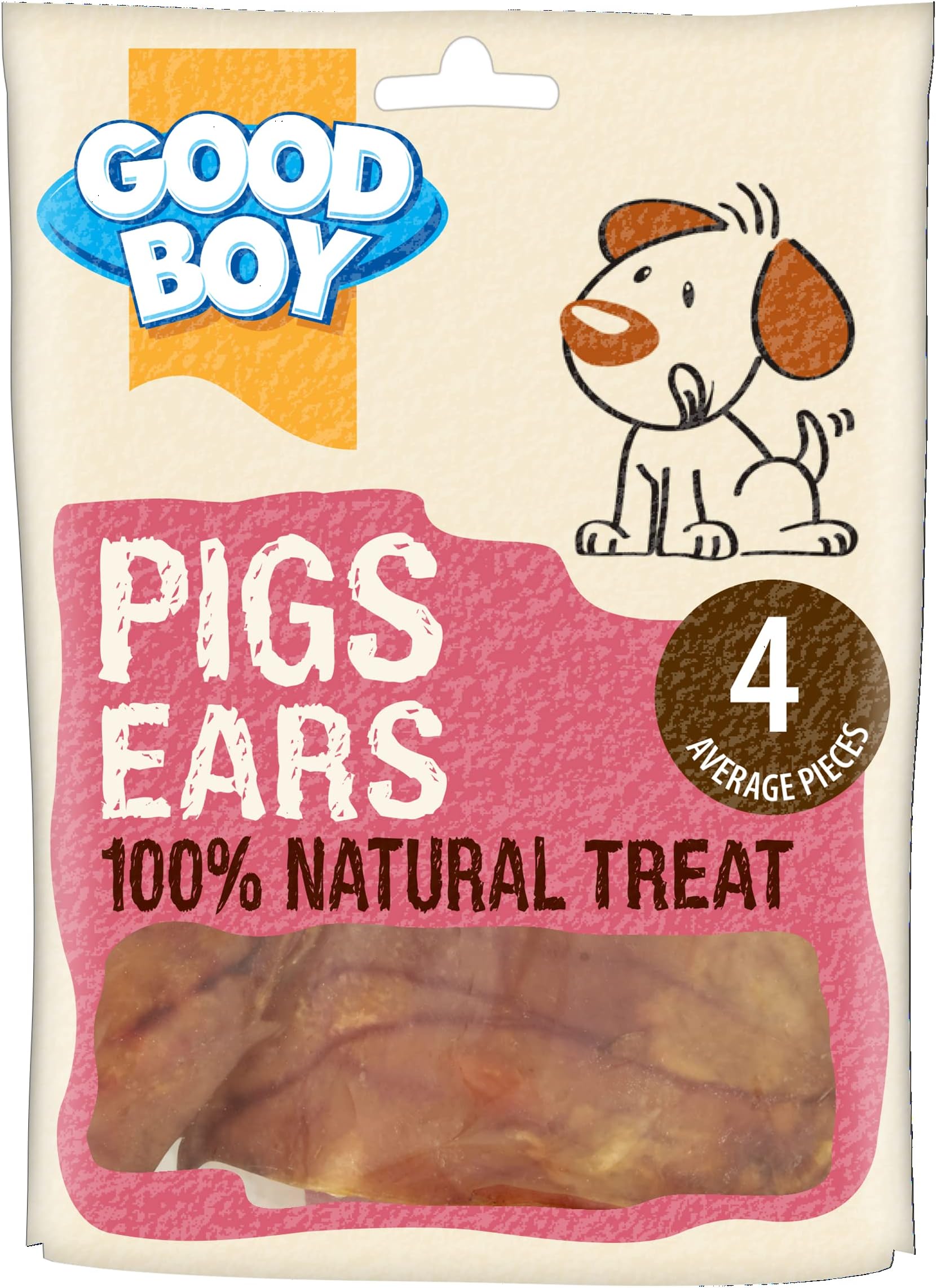 Good Boy Pigs Ears Dog Treat (Pack of 4 Ears) Amazon.co.uk Pet Supplies