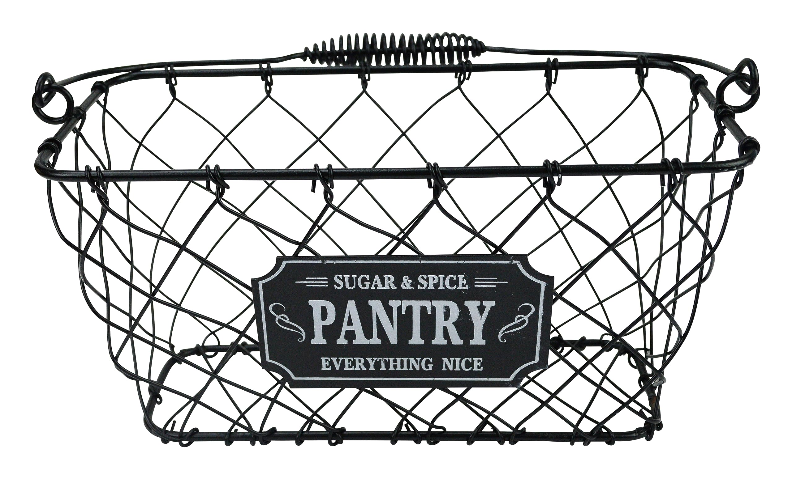 Boston WarehousePantry Storage Basket, Black
