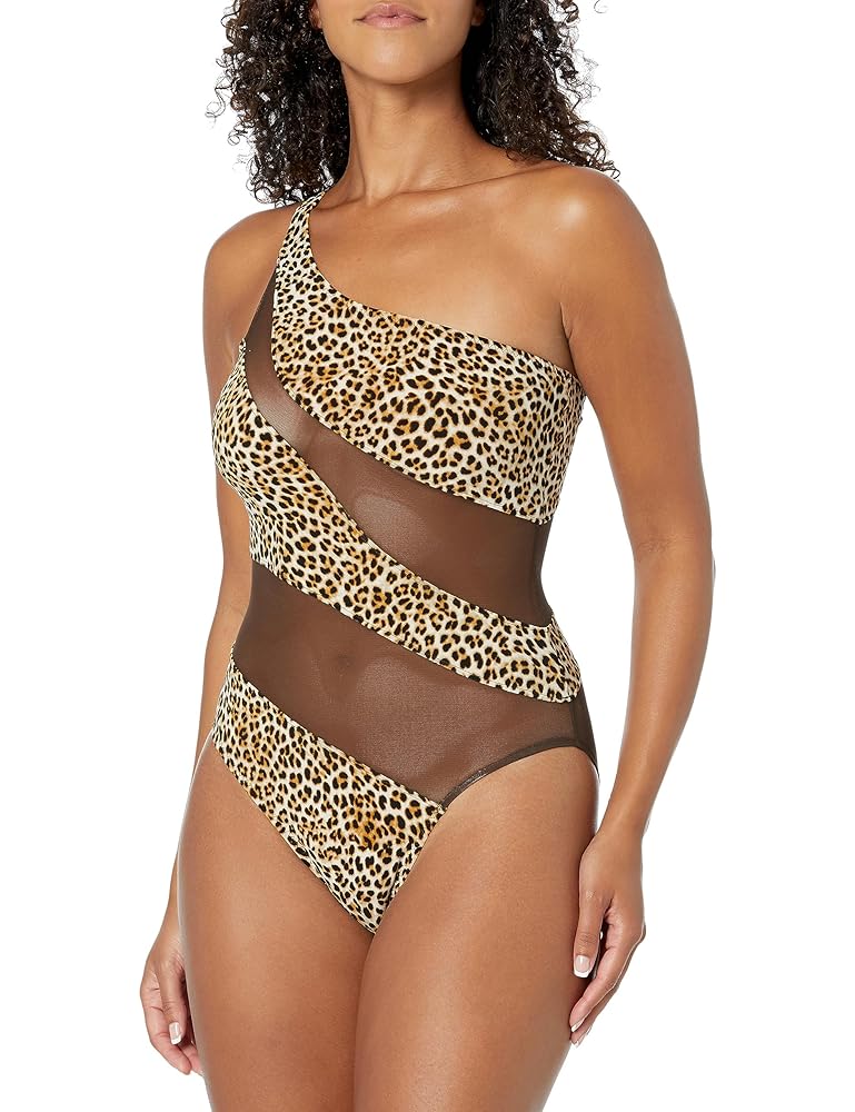 Norma Kamali Women's Standard Snake Mesh Mio, BB Leopard