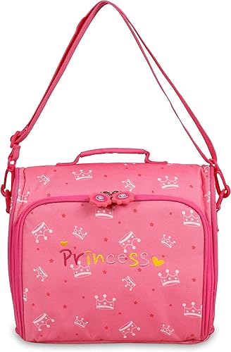 J World New York Casey - Lonchera para niñas, bonita lonchera aislada para niños, princesa