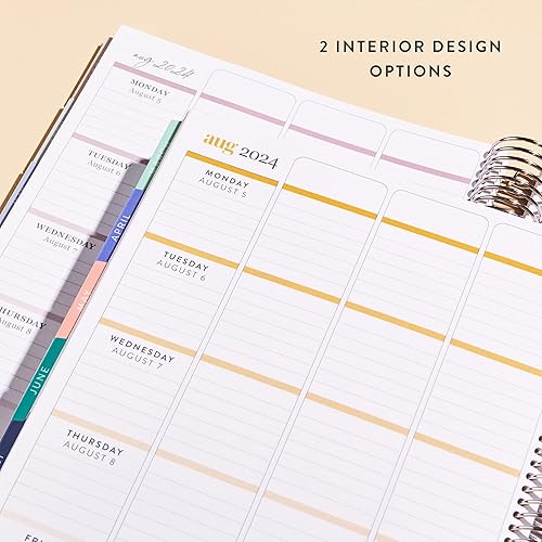 Miniatura 5 de Erin Condren Agenda de lecciones para profesores en espiral platino de 8.5 x 11 pulgadas (julio de 2023 a junio de 2024)  Cubierta clásica de Libros