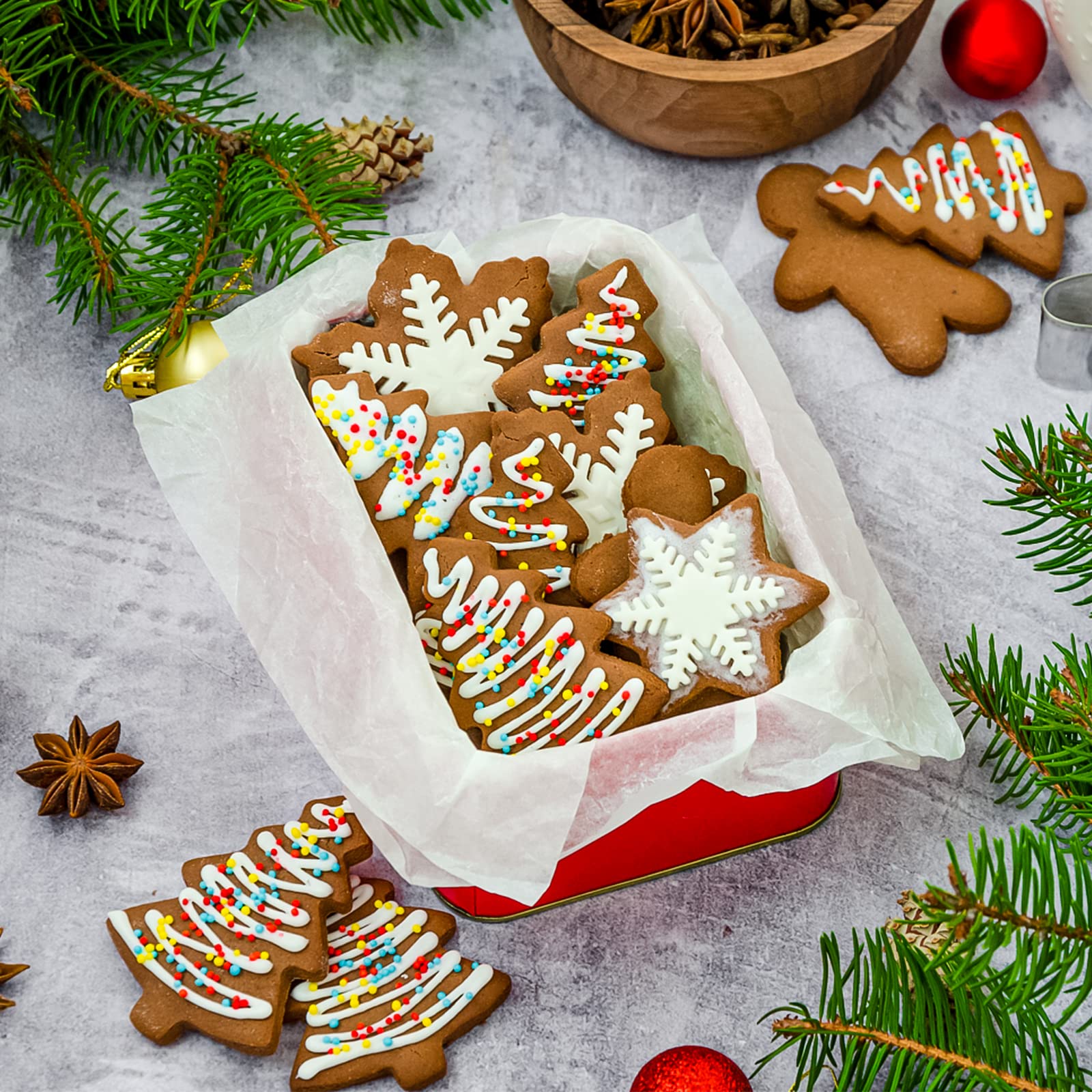 Lot De 12 Emporte-pièces De Noël 3D - Moules à Biscuits Père Noël, Sapin, Bonhomme De Neige...