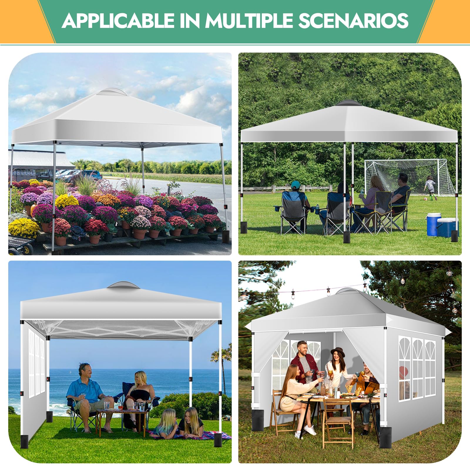 Heavy Duty Canopy Stalwart 10x10 Ft Pop Up Canopy Tent Upf30