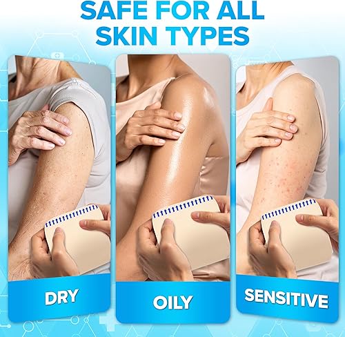 Miniatura 6 de JJ CARE Apósito hidrocoloide 4x4 [Paquete de 10], vendajes hidrocoloides grandes de 0.014 in de grosor sin borde, apósito hidrocoloide fino