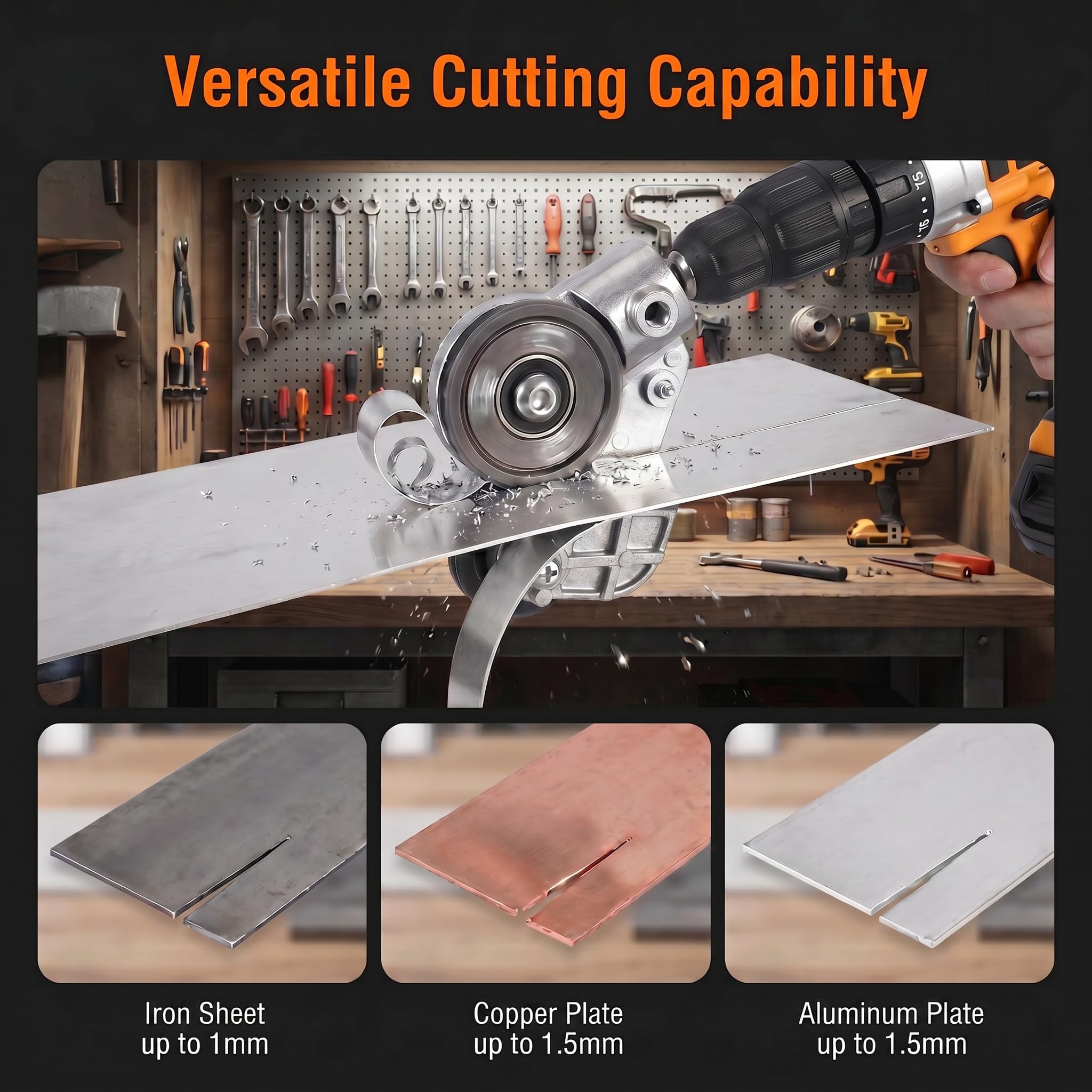 Metal Sheet Cutter for Drill - Electric Nibbler -5