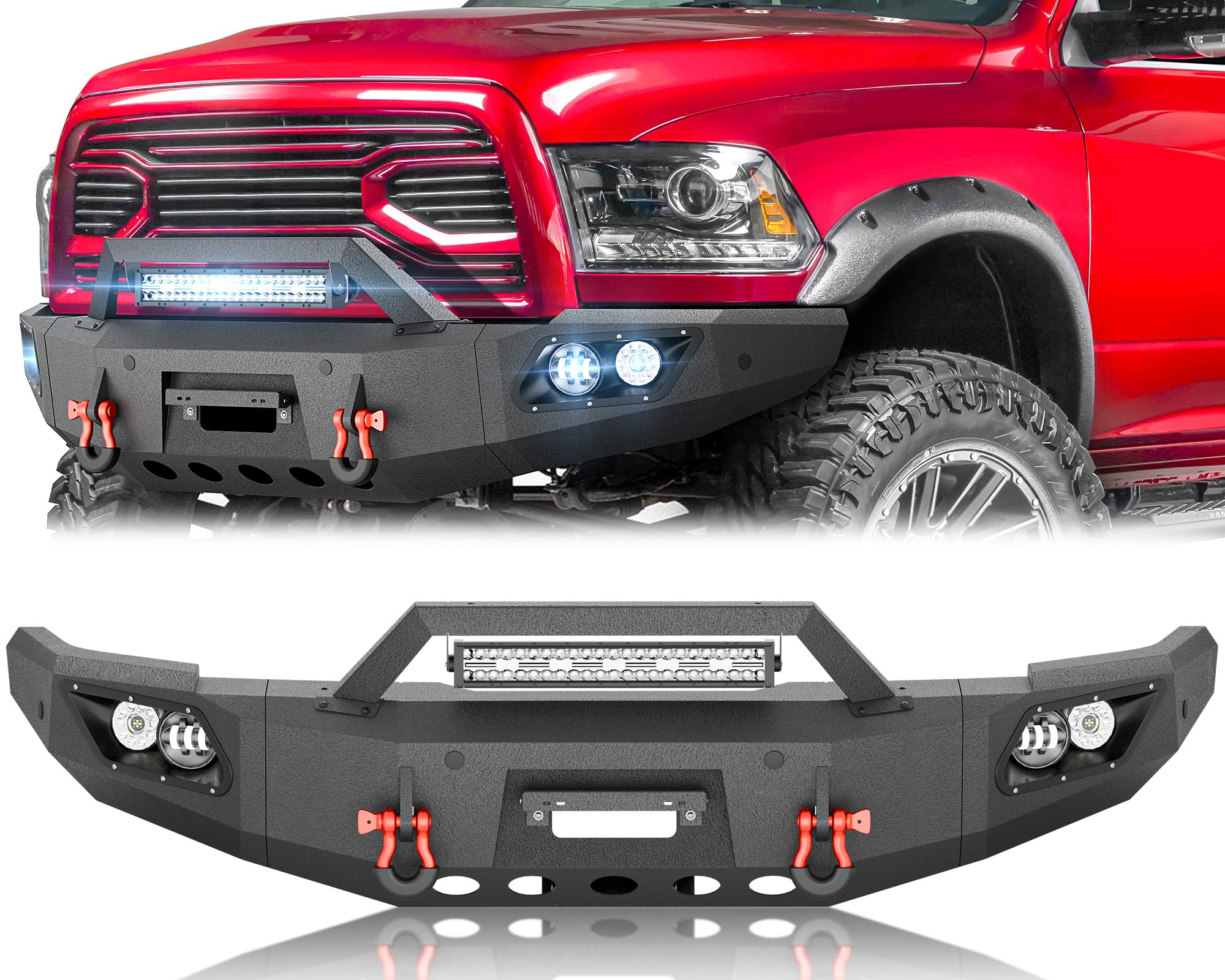 YZONA Ram 2500 3500 Front Bumper