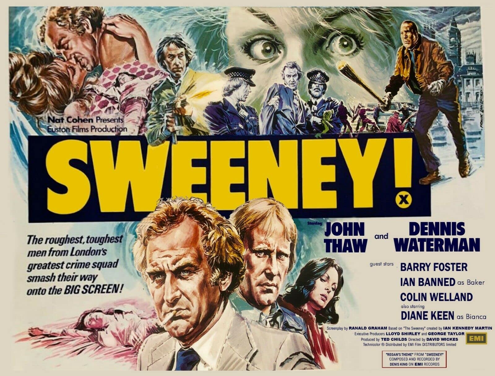 The Sweeny - Vintage 15 x 20cm Reproduction Metal Sign, Plaque, Poster, Ideal for Kitchen, Bathroom, Shed, Pub, Bar, Man Cave etc (A4-20x 28cm)