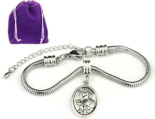 St Gerard Bracelet - Fertility Bracelet Gifts for Women or A Saint Gerard Medal Patron Saint of Fertility Great to Accompany Fertility Tea and Fertility Supplements for Women San Gerardo