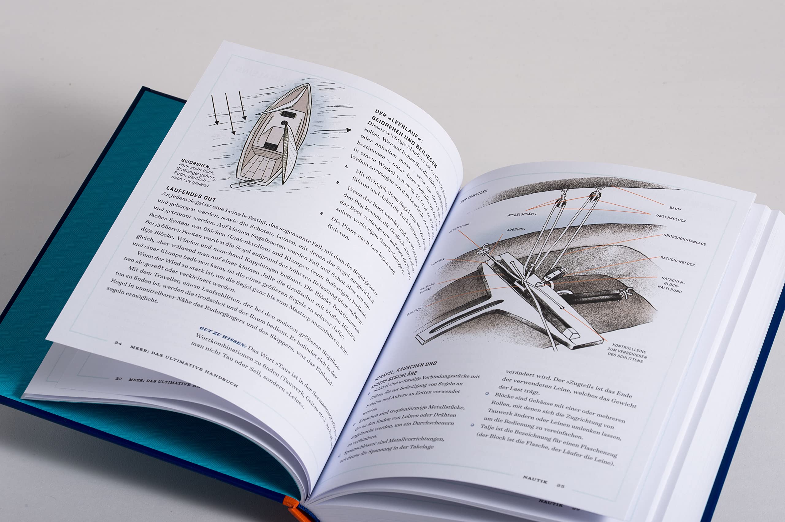 Meer: Das ultimative Handbuch. Alles über Schifffahrt, Segeln, Surfen, Tauchen, Angeln, Nautik, Meerestiere uvm. - Durchgehend illustriert und hochwertig gestaltet mit Folienprägung
