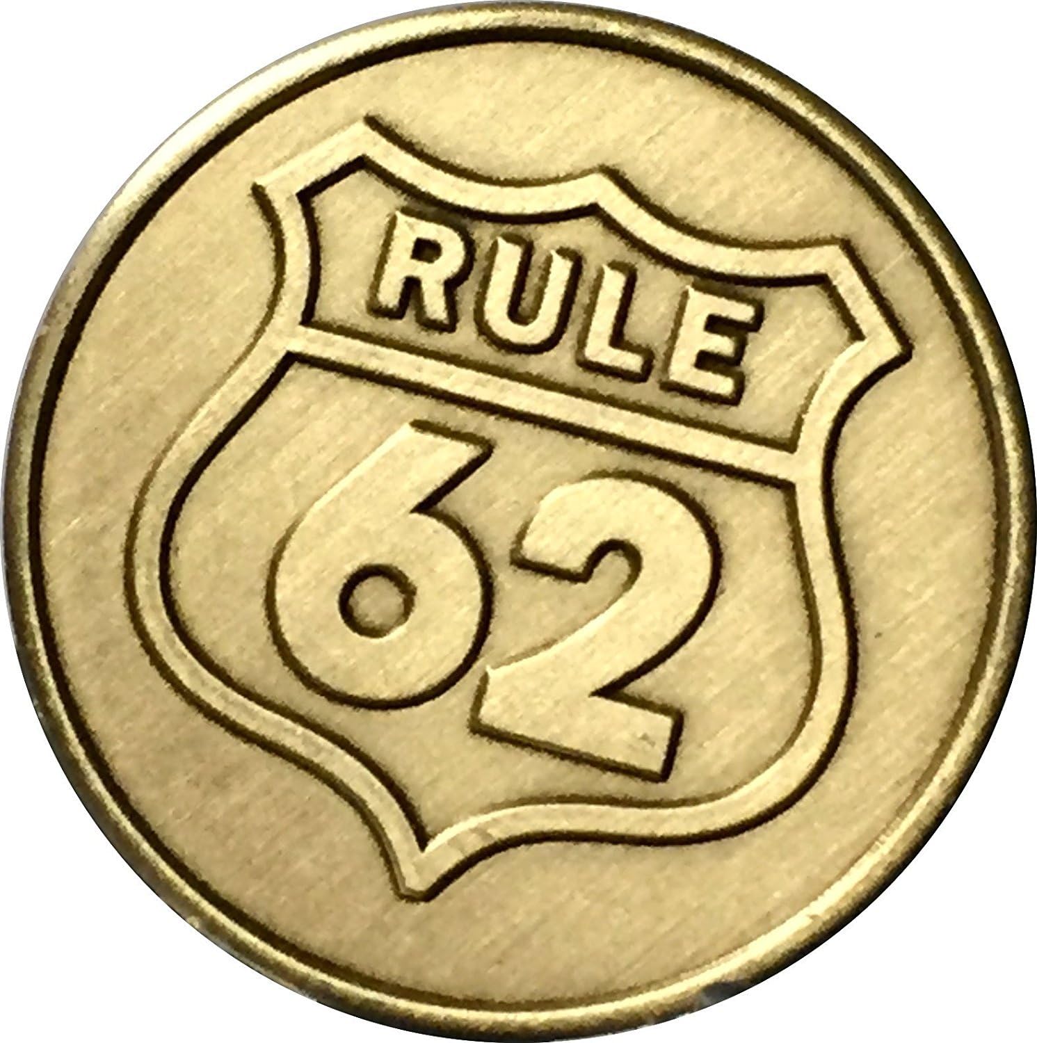 RecoveryChip Bulk Lot of 25 Rule 62 Don't Take Yourself Too Damn Serious AA Medallion Sobriety Chips