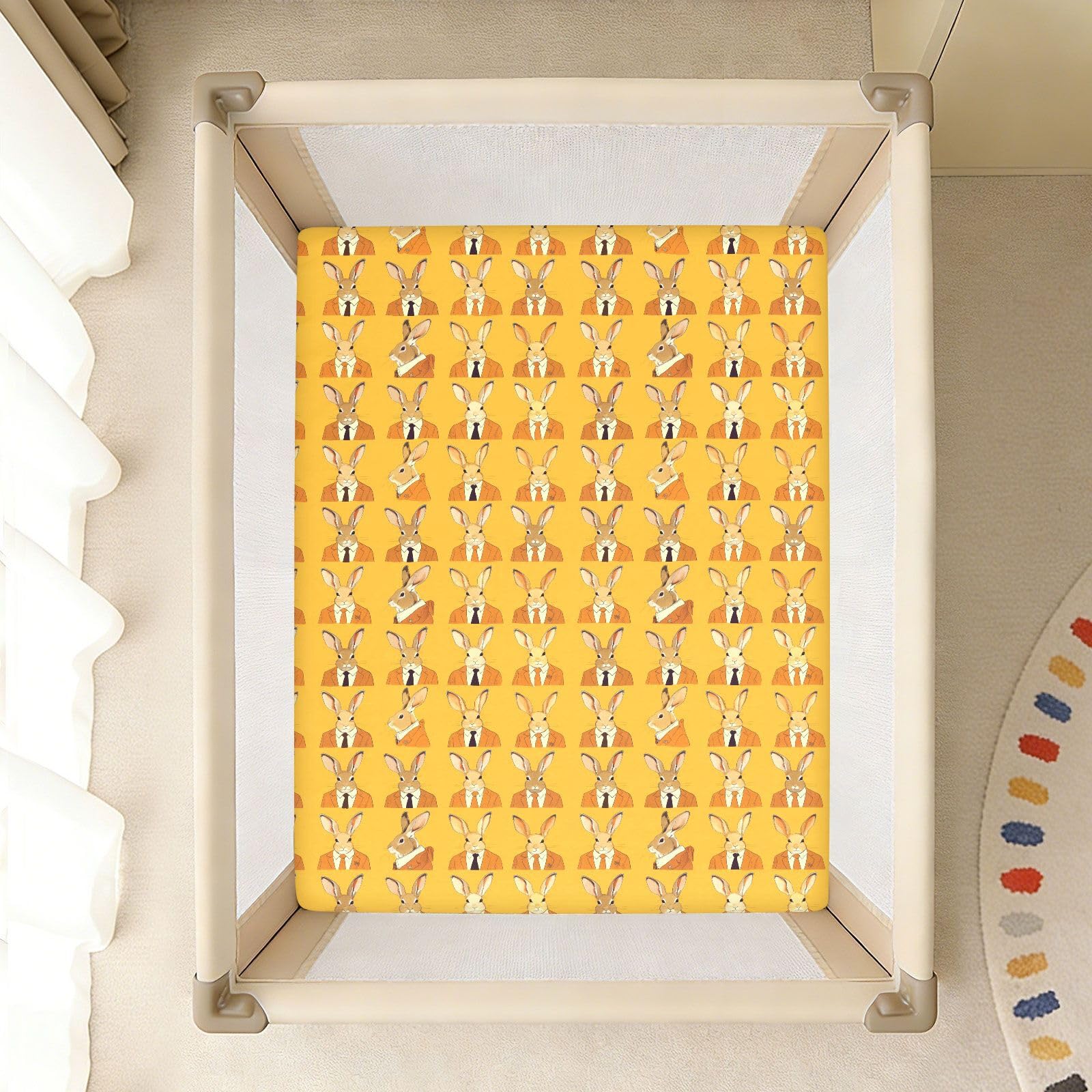 Juego de sábanas para cuna de bebé para niños y niñas, sábana de algodón suave y cómoda, funda de ropa de cama para niños y niñas, decoración de guardería