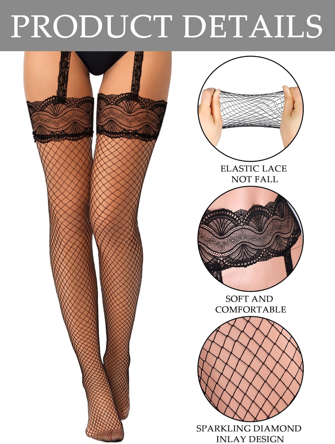2 pares de medias con liguero por 9,99€