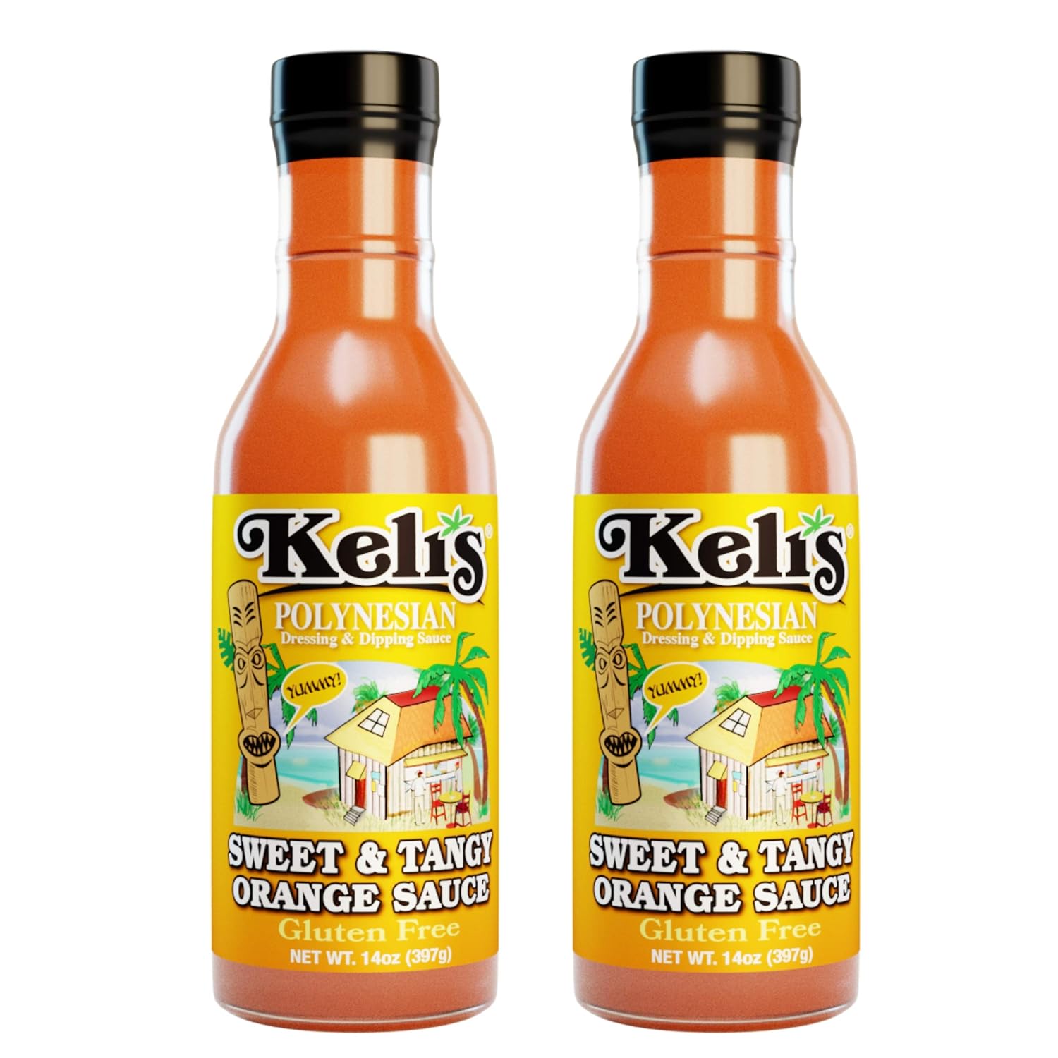 Orange Sauce - Polynesian Sweet and Tangy Creamy Salad Dressing, Glazing and Dipping Sauce With a Hint of Mustard. All Natural, Gluten-Free and Low Sodium. (15 Ounce)