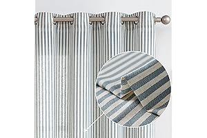 Vangao Linen Stripe Curtains: Enhance Your Space with Style and Functionality