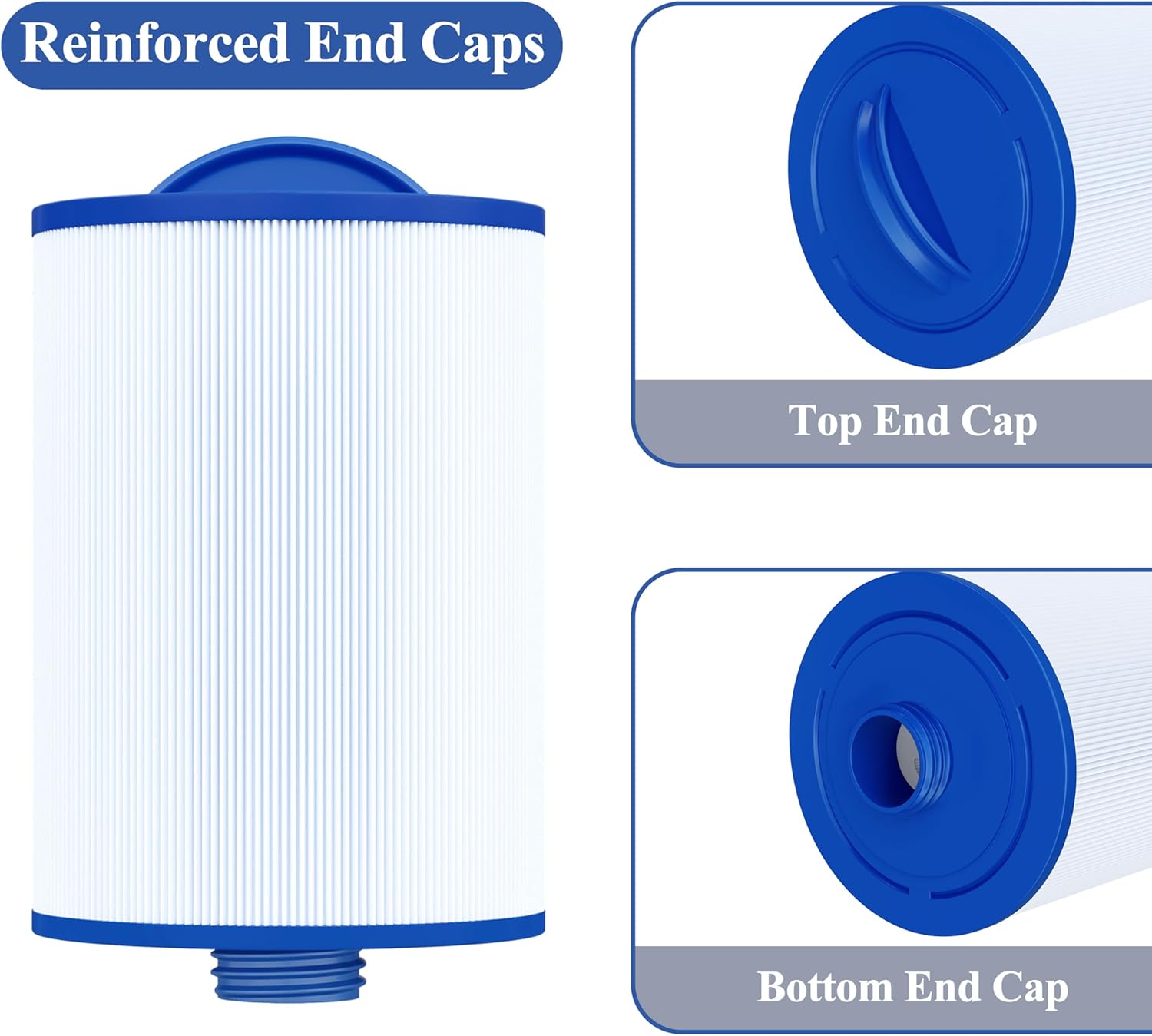 Cryspool® 06008 Filter Compatible with 6CH-940, PWW50P3 (NOT PWW50P4), FC-0359, Viking Spa Hot Tub Filter, 45 Sq. Ft Spa Filter Cartridge, 2 Pack - Image 5