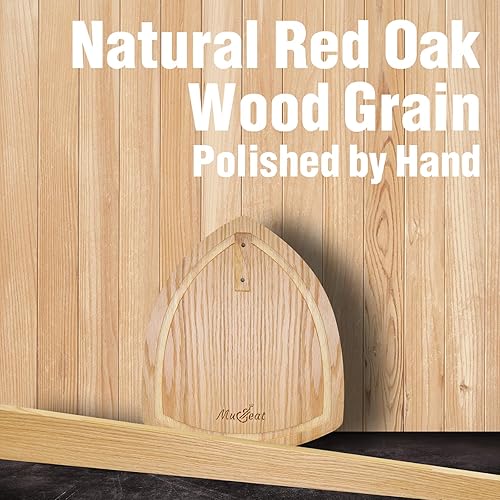 Miniatura 4 de Soporte de guitarra acústica, soporte de guitarra de madera de roble rojo, soporte de guitarra de piso para guitarra acústica, mandolina, soporte de