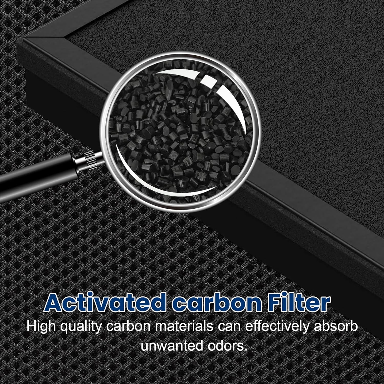 HAP602 Replacement Filter Compatible With ECOSELF HAP602 & HAP602WF Air Filter, 3-Stage High-Efficiency Air Filter with Activated Carbon for Home Office, 4 Pack