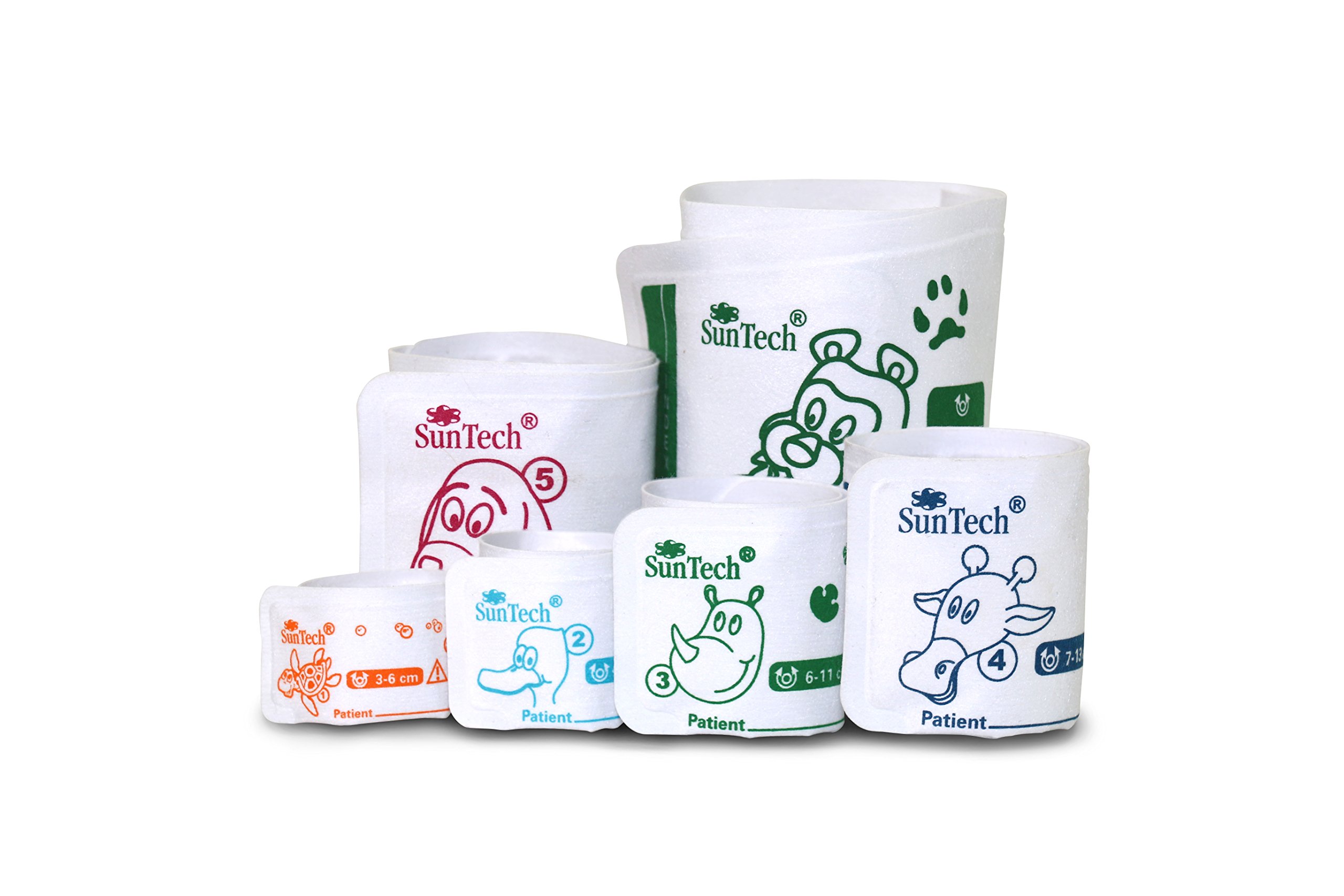 SunTech Veterinary Blood Pressure Cuffs Pack of 6 Sizes #1-6