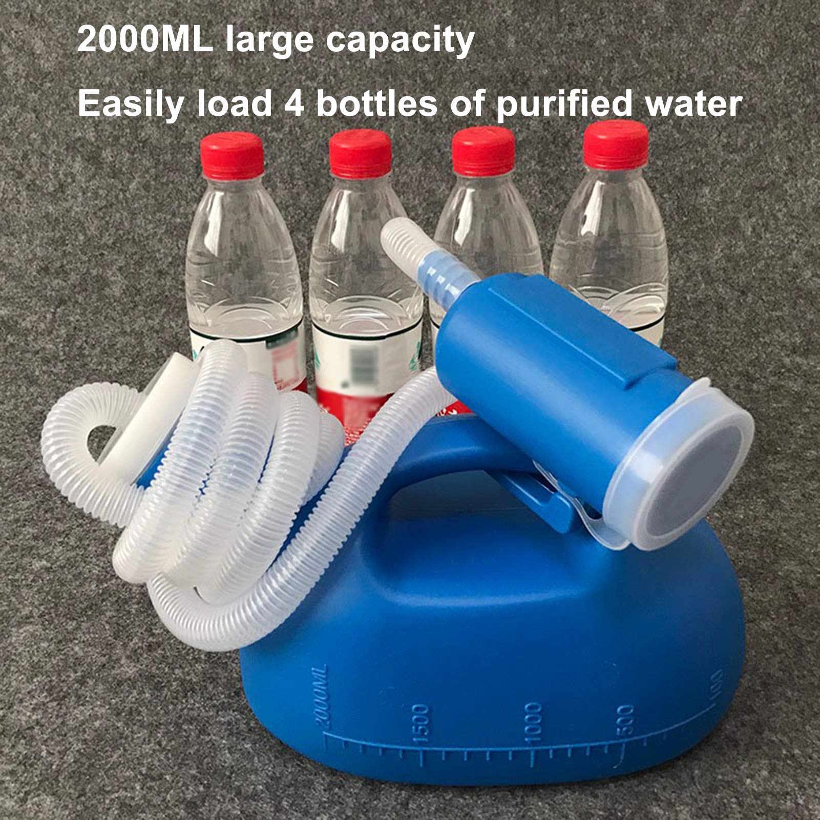 2000 ml męskie łóżko pisuar garnek do pisuaru kolektor butelek z rurką 1,6 m wygodny i praktyczny pisuar