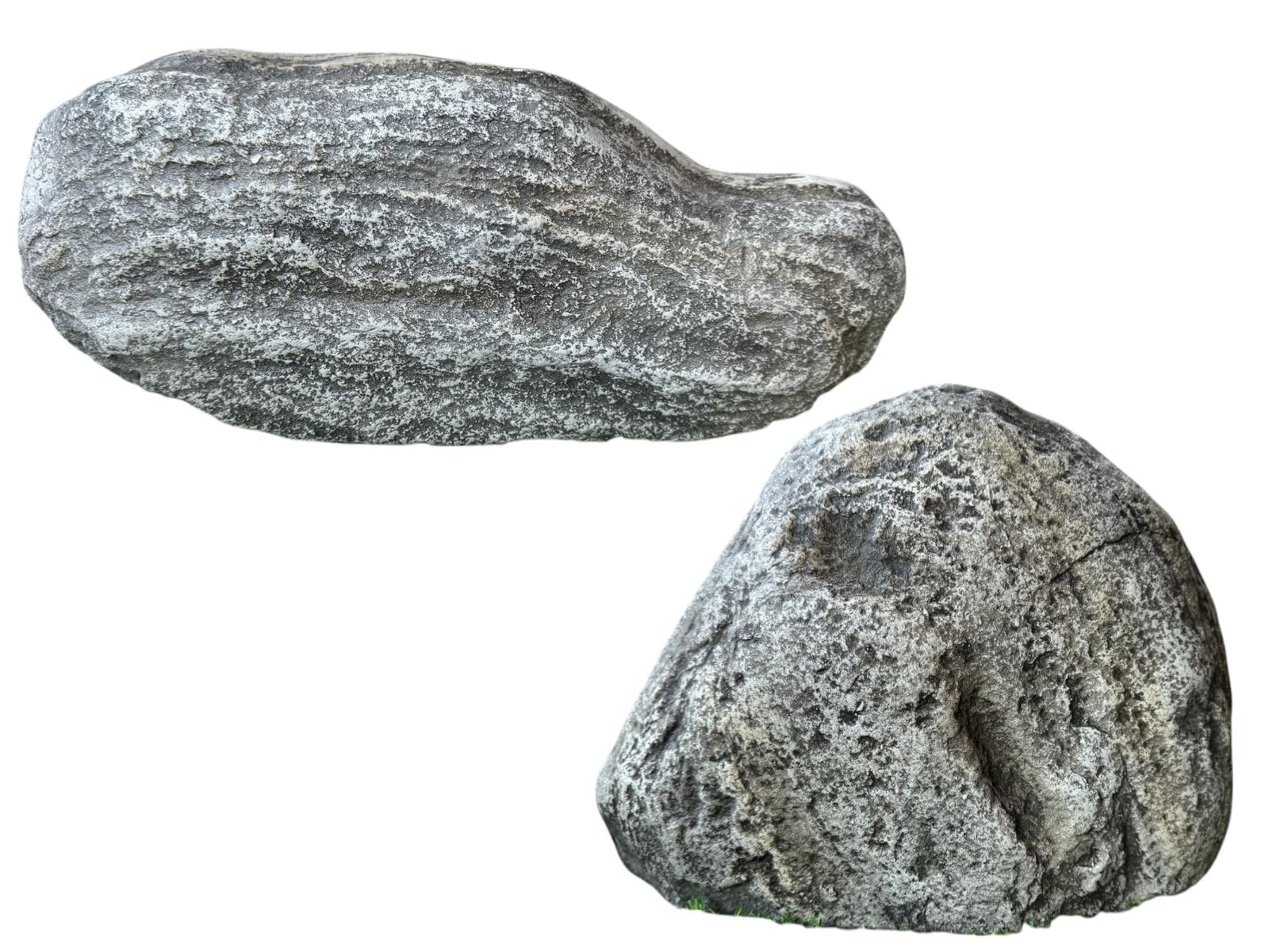 Decorative Artificial Fiber Rock | Light Weight Wether Proof Durable Natural Looking Realistic Hardscaping Rock/Stone for Garden Landscape and Home Decor (GAAS-3037 A & B, Set of 2)-image-18