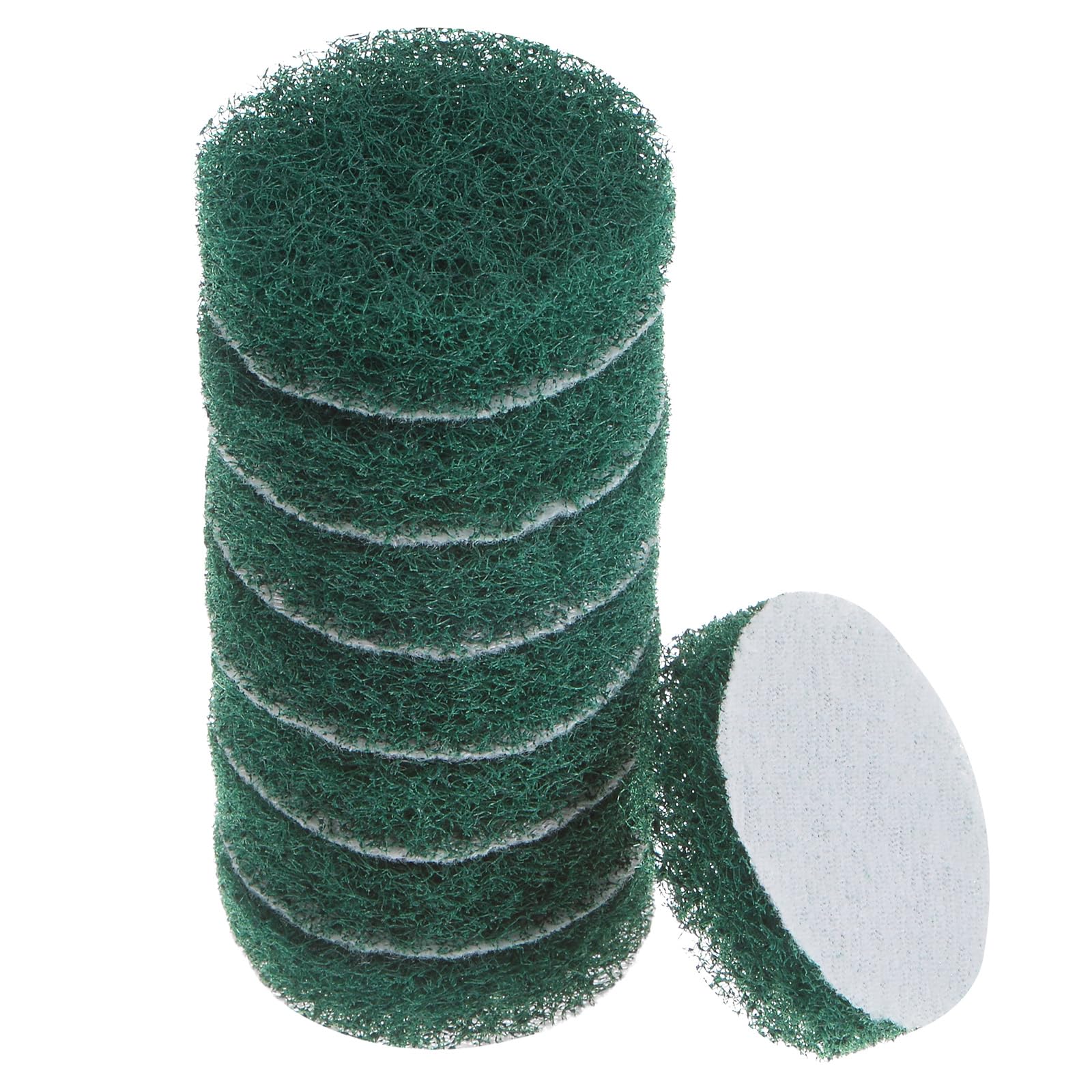 sourcing map 8pcs Drill Power Brush 2 inch Tile Scrubber Scouring Pads 180-240 Grit for Bathroom Kitchen Household Cleaning